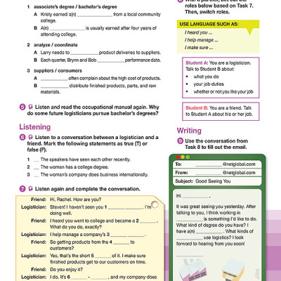 Career Paths Logistics (Esp) Student