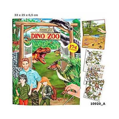 Tô màu và sticker khủng long TOPMODEL TM410920