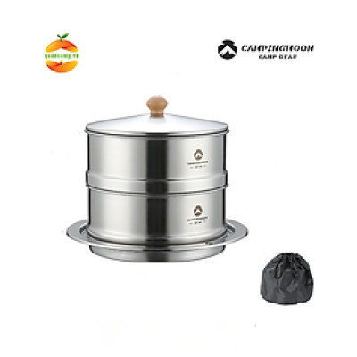 Nồi / Xửng hấp 2 tầng cỡ lớn Campingmoon S363-2S