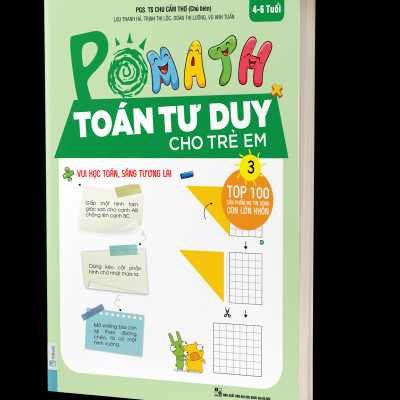  Combo Trọn Bộ Sách PoMath - Toán Tư Duy Cho Trẻ Em 4-6 Tuổi (6 cuốn) 