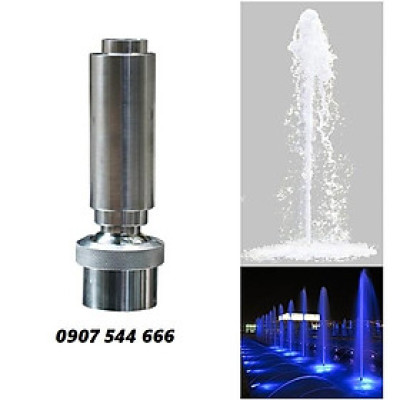 Đầu phun hình cột nước INOX phi 27mm phun nước nghệ thuật