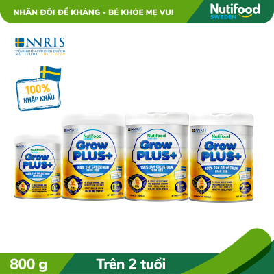 Sữa bột Nutifood GrowPLUS+ Sữa Non 2+ Lon 800g