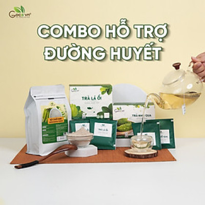 Combo Hỗ trợ đường huyết (1 hộp Trà khổ qua túi lọc 40g, 1 hộp Trà lá ổi túi lọc 40g, 1 túi Bột chuối xanh 300g)