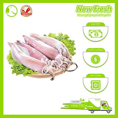 Mực Ống Làm Sạch Đặc Biệt Loại I thịt dai giòn - Túi 1Kg