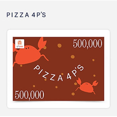 Giftpop - Phiếu Quà Tặng Pizza 4P