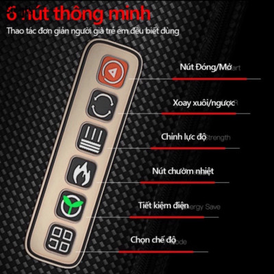 Gối massage vai gáy toàn thân đa năng cao cấp, Máy massage vai gáy