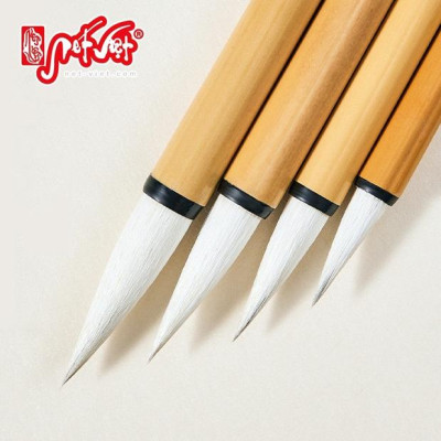 Bút lông Nhất phẩm Bạch Vân, bút kiêm hào thân trúc loại tốt đàn hồi vừa, vận bút êm mượt