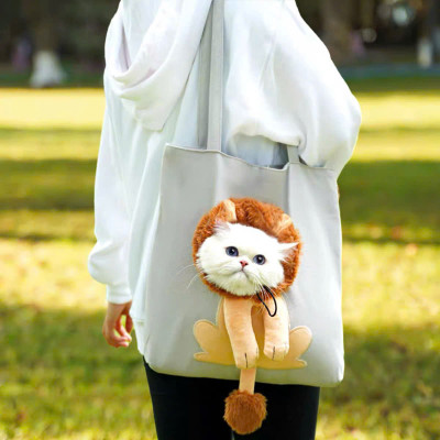 TÚI VẬN CHUYỂN HÌNH SƯ TỬ CHO THÚ CƯNG CHÓ MÈO ĐI DẠO