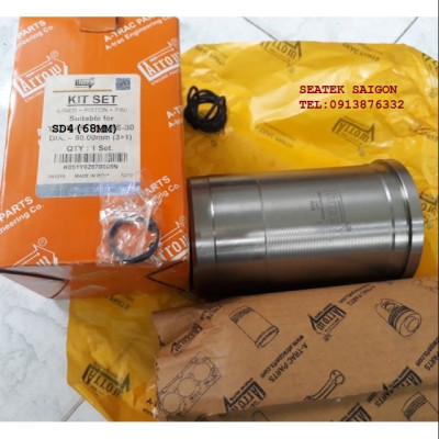 Cụm Piston - Xy lanh máy Misubishi 4HP SD4 (D=68mm) 