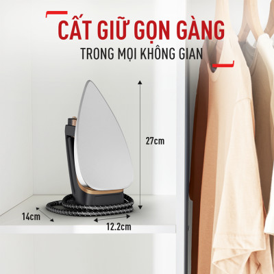 Bàn ủi khô Tefal FS3120L0 tích hợp bình xịt nước 1300W - Hàng chính hãng