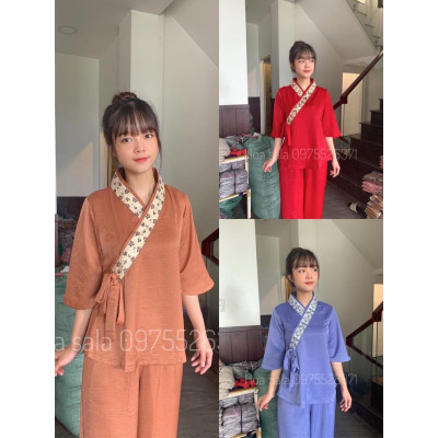 ĐỒ LAM ĐI CHÙA  MẪU LỤA PHÁP Cao Cấp