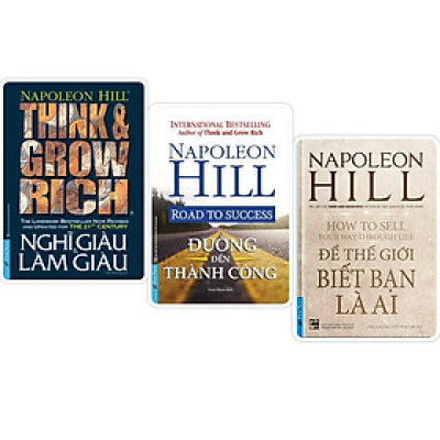 Combo Nghĩ Giàu Làm Giàu + Đường Đến Thành Công + Để Thế Giới Biết Bạn Là Ai - Bản Quyền