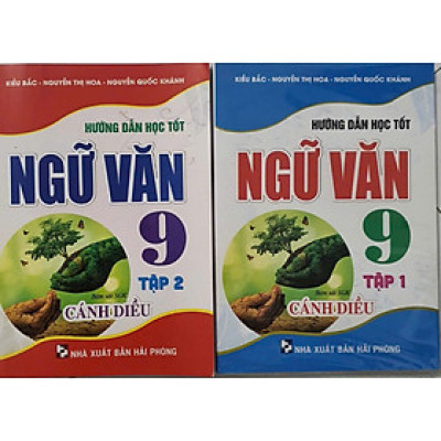 Sách - Combo Hướng dẫn học tốt Ngữ Văn 9 Tập 1 + tập 2 ( Bám sát SGK Cánh Diều) HA