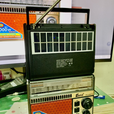 ĐÀI Radio Pp-310BT-Nhật Bản-chạy Năng lượng mặt trời-quà tặng cho người thân-Hàng Chính Hãng