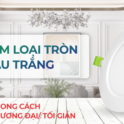 Đèn Led Âm Trần Siêu Mỏng 18W & 24W - Ø210 PEARL KINGLED