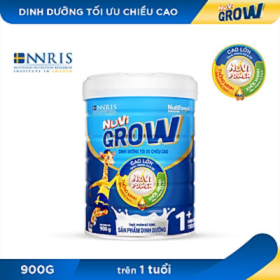 Sữa Bột Nuvi Grow Trên 1 Tuổi Lon 900g - Phát Triển Chiều Cao