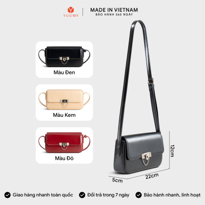 Túi Yuumy ( Thời trang nữ dáng hộp hiện đại size 22 - Túi đeo chéo da Smooth YN298 )