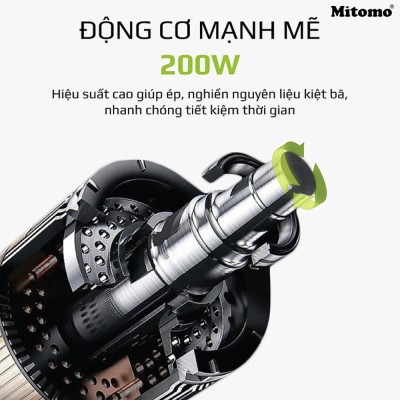 Máy ép trái cây, máy ép Mitomo EC-55 hàng chính hãng bảo hành 3 năm