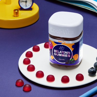 Combo Kẹo Dẻo Melatonin & Kẹo Dẻo Củ Dền Thuần Chay Coolvita - Cải Thiện Giấc Ngủ -Giảm Căng Thẳng - Hỗ Trợ Bổ Sung Sắt, Lưu Thông Máu &  Hỗ Trợ Bổ Sung Năng Lượng 2 Hộp (60 viên x 3g)/hộp