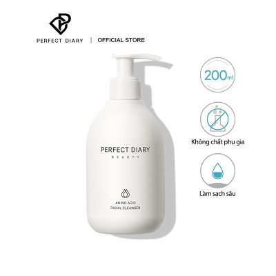 Sữa rửa mặt PERFECT DIARY axit amin tạo bọt dịu nhẹ cho da nhạy cảm 200ml