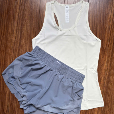 Set đồ đùi ba lỗ nữ tập thể thao, mặc nhà hàng Quảng Châu loại 1