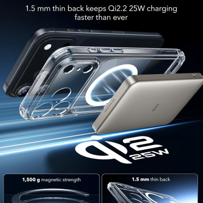 Ốp Lưng cho iPhone Air / iPhone 17 / iPhone 17 Pro / iPhone 17 Pro Max ESR Classic Hybrid Magnetic Case (Camera Control) - Hàng Chính Hãng