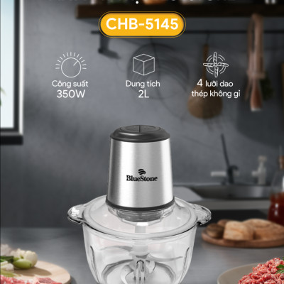 Máy Xay Thịt 2 Lưỡi Kép BlueStone CHB-5145 (2 Lít) 350W - Hàng chính hãng