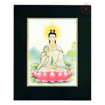 Tranh Quilling Nghệ Thuật - Phật Bà Quan Âm - Kích thước 20x25 cm