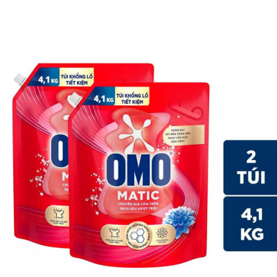 Combo 2 Túi Nước Giặt Omo Matic Cho Máy Giặt Cửa Trên Sạch Sâu Vượt Trội Khử Mùi Toàn Diện 3.7KG