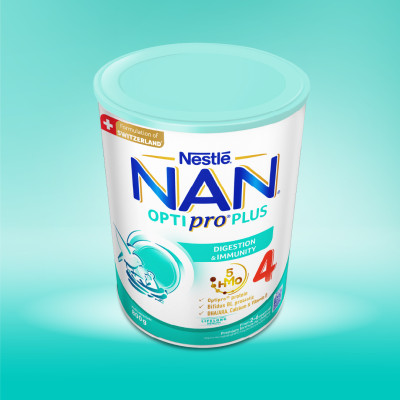 [Tặng Đồ chơi toán học cân bằng] Bộ 2 lon Sữa bột Nestlé NAN OPTIPRO PLUS 4 800g/lon với 5HMO Giúp tiêu hóa tốt + Tăng cường đề kháng - Bé 2-6 tuổi