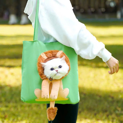 TÚI VẬN CHUYỂN HÌNH SƯ TỬ CHO THÚ CƯNG CHÓ MÈO ĐI DẠO