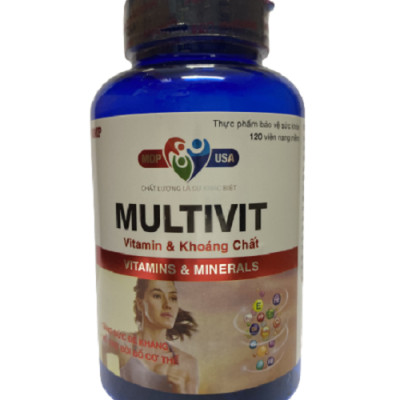 Multivit Mediphar Chai 120 viên - Bổ sung nhu cầu Vitamin và khoáng chất cần thiết cho cơ thể