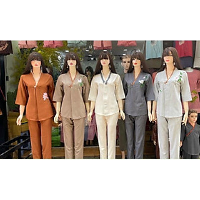 ĐỒ LAM ĐI CHÙA PHÁP PHỤC PHẬT GIÁO Vải Nhập