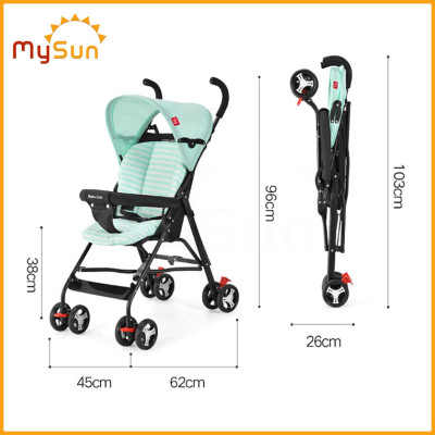 Xe đẩy ngồi du lịch cho em bé 6 tháng 1 2 3 4 tuổi gấp gọn Base MySun