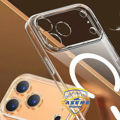 Ốp lưng Memumi Glitter trong suốt từ tính bảo vệ camera cho iPhone Air, iPhone 17, iPhone 17 Pro, iPhone 17 Pro Max Siêu mỏng 0.3mm, hít nam châm chắc chắn - hàng Chính Hãng