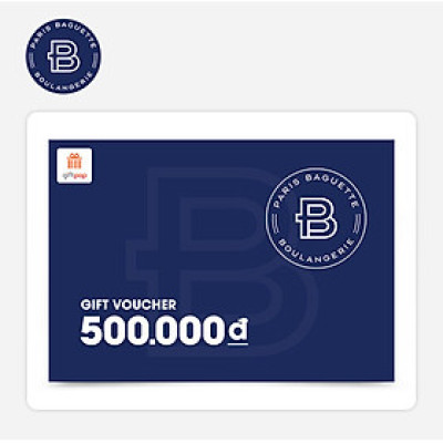 Giftpop - Phiếu Quà Tặng Paris Baguette 500K