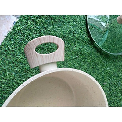 Nồi chống dính vân đá đủ size 20,22,24,26, 28cm tay cầm chống nóng dùng cho mọi loại bếp