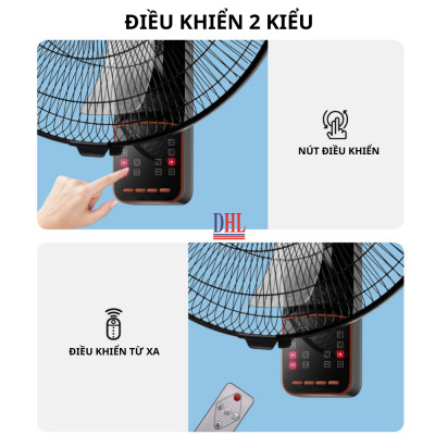 Quạt treo tường Mitomo FTT-60AE có remote hàng chính hãng