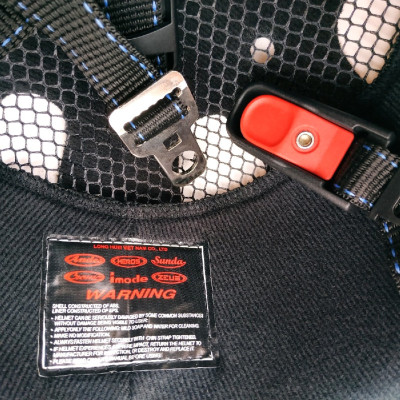 Mũ bảo hiểm nửa đầu có kính Sunda 180B tem