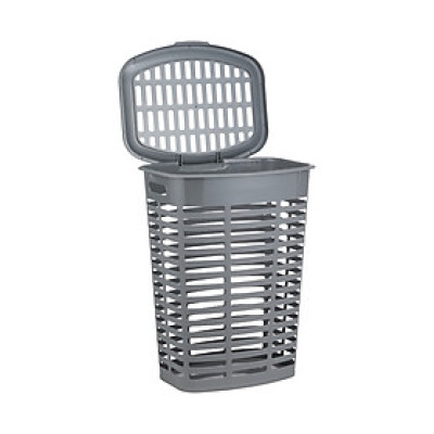 Giỏ Đựng Đồ Giặt Nhựa PP BANJEE Màu Xám W45xD35xH57.5 Cm|Index Living Mall|Nội Thất Thái Lan