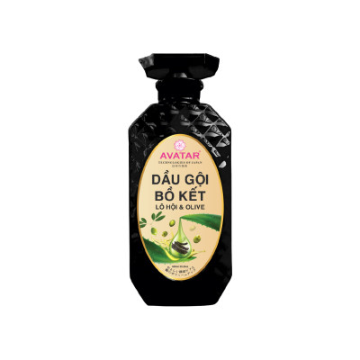 Dầu Gội Và Dầu Xả Phục Hồi Tóc Suôn Mượt Avatar Bồ Kết Lô Hội Và Olive 600mL