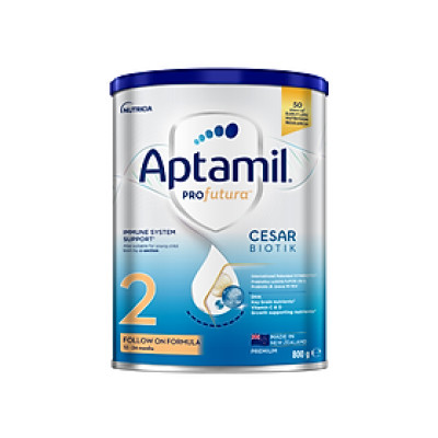 Sản phẩm dinh dưỡng công thức Aptamil Profutura Cesarbiotik 2 Follow On Formula (Dành cho trẻ từ 12 -24 tháng tuổi), 800g