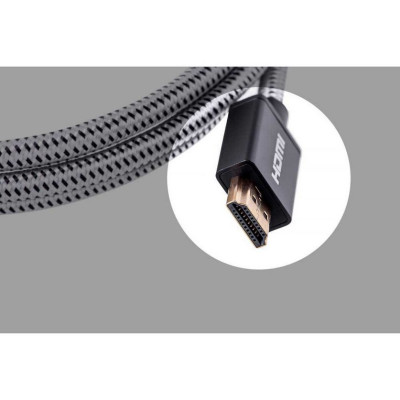 Cáp HDMI ORICO HD501-30-BK - chuẩn 2.0 4K/60Hz (dây dù) 3 mét - Hàng Chính Hãng