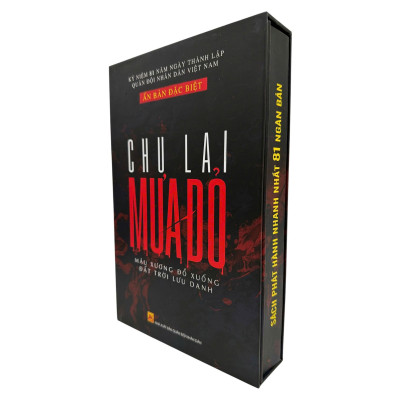 Sách Mưa Đỏ (Chu Lai) Ấn Bản Đặc Biệt Bìa Cứng - Kèm Hộp