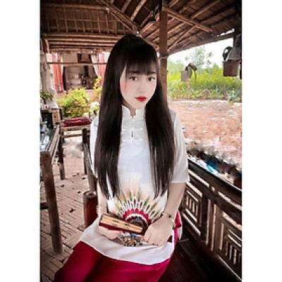 Đồ Lam Nữ Đi Chùa SJ20 Trang Nhã Kín Đáo Dành Cho Phật Tử THÊU Công Ngọc Cao Cấp