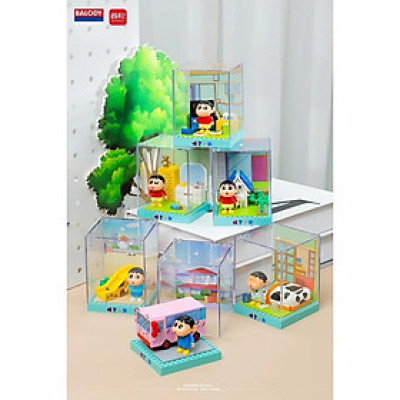 BALODY - 21195 - Bộ Xếp Hình Shin-chan Daily - 6 Mẫu Mini Block (Mẫu ngẫu nhiên)