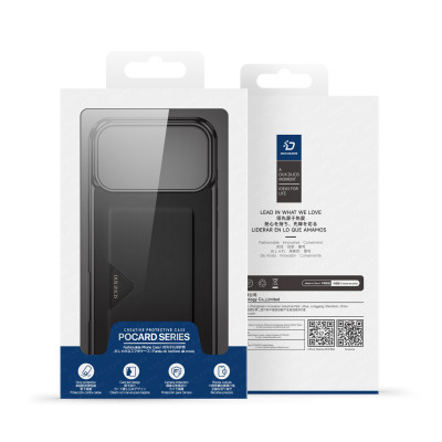 Ốp Lưng Mỏng Nhẹ Có Ngăn Đựng Thẻ Dux Ducis Pocard cho iPhone 17 Pro/ 17 Pro max_ Hàng chính hãng