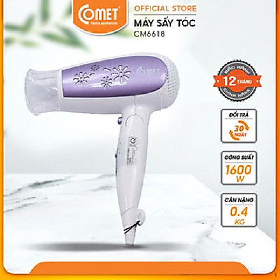 Máy sấy tóc 1600W COMET - CM6618 - Hàng Chính Hãng