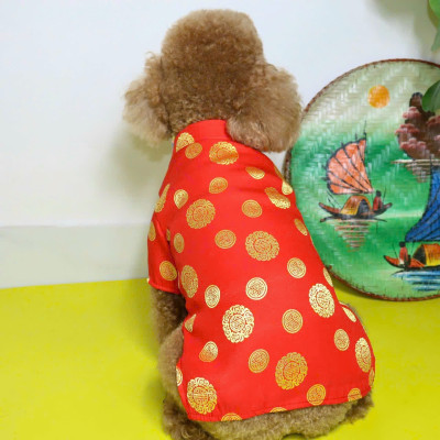 ÁO DÀI TẾT GẤM THÁI CAO CẤP TỪ 0.5-15KG DÀNH CHO THÚ CƯNG CHÓ MÈO