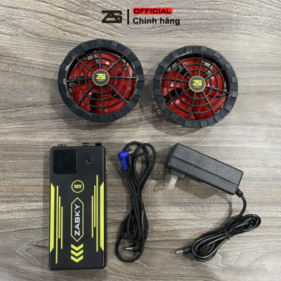 [GIÁ TỐT] Bộ Phụ Kiện Áo Điều Hòa ZASKY Nhật Bản, Bộ Phụ Kiện Áo Điều Hòa Quạt Gió, Bộ PIN Quạt Sạc Dây Cáp, PIN 50.000mAh-18V Bảo Hành 12 Tháng